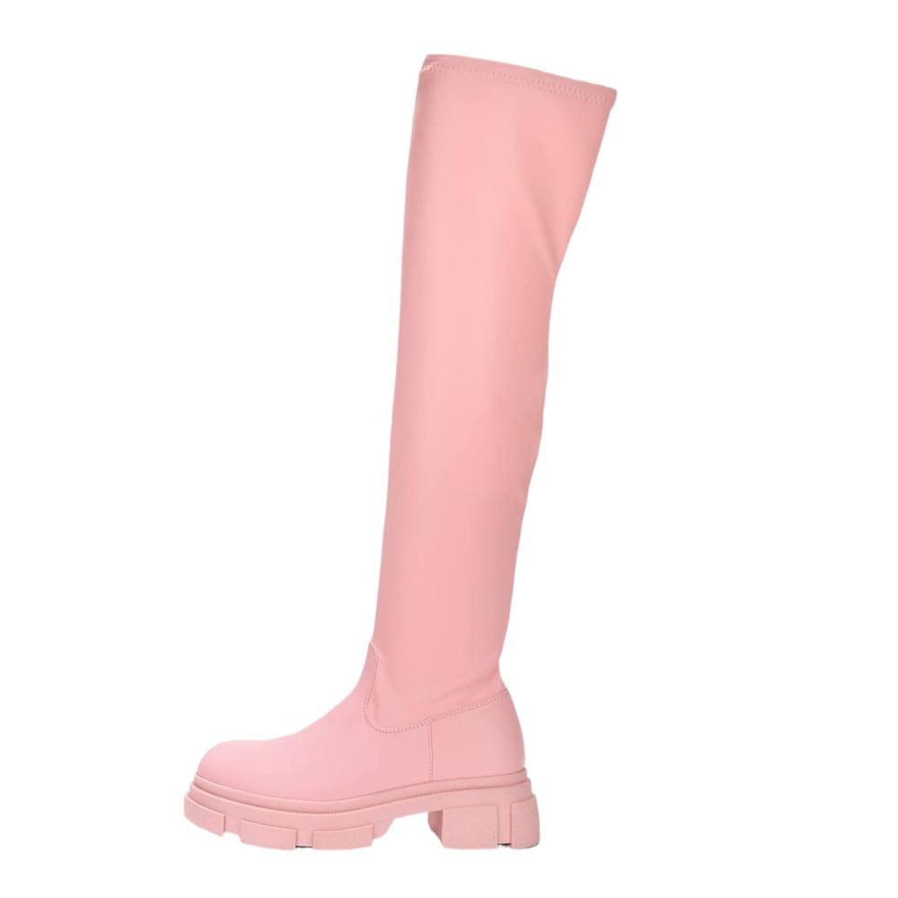 NWT Cape Robbin Pink Over-the-Knee Boots Sz 8 & 9 - Picture 2 of 8